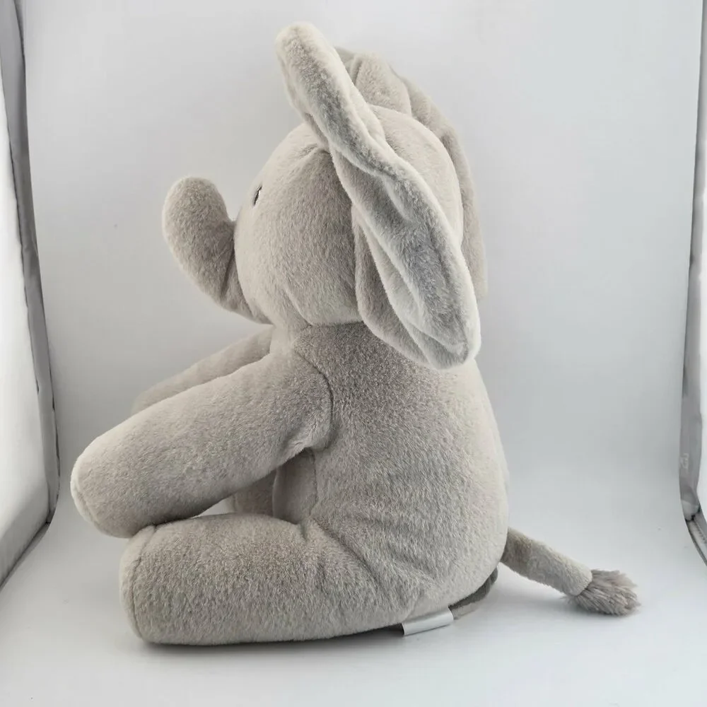 Baby GUND Flappy Elephant Animated Peekaboo Sing Plush Toy Interactive Tested